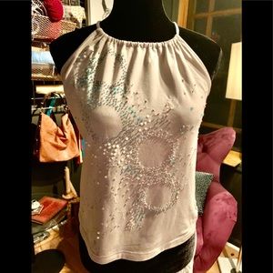 Meritage taupe halter tank top